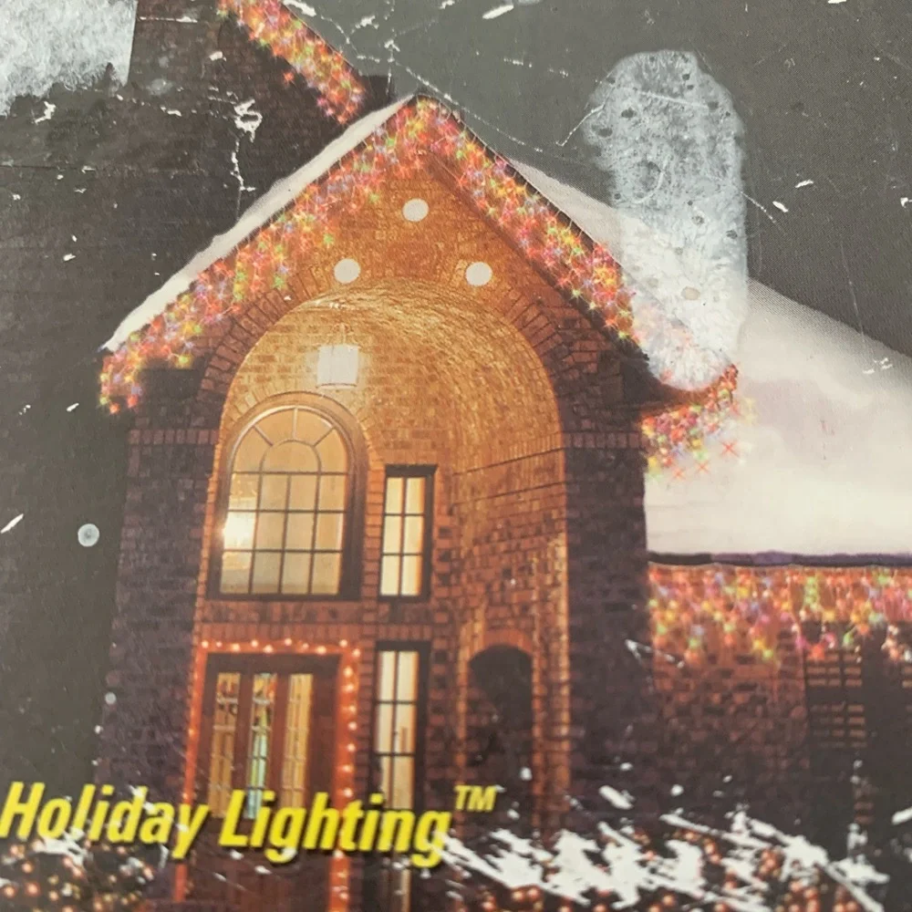 GE Pro-Line 200 Outdoor Indoor Commercial Grade Icicle Lights Multi 13 Ft NOS